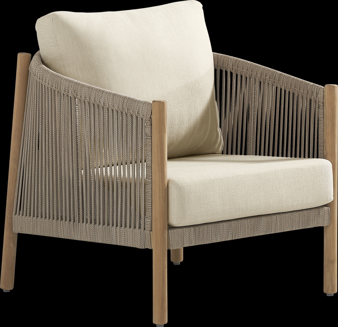 Koda Beige 3 Pc Outdoor Chat Set - Thumbnail - Image 2
