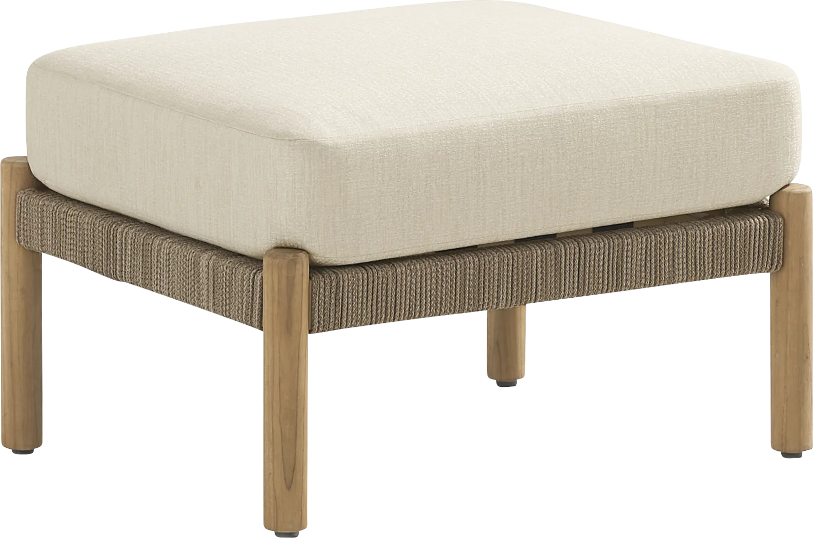 Koda Beige Outdoor Ottoman - Thumbnail - Image 1