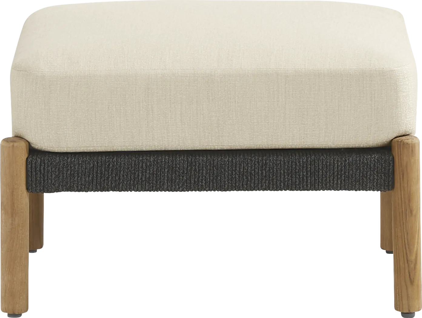 Koda Charcoal Outdoor Ottoman - Thumbnail - Image 2