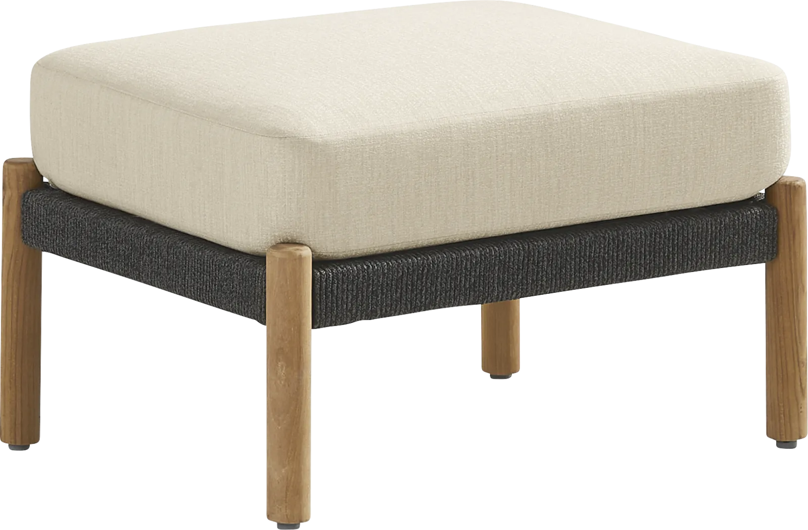 Koda Charcoal Outdoor Ottoman - Thumbnail - Image 1