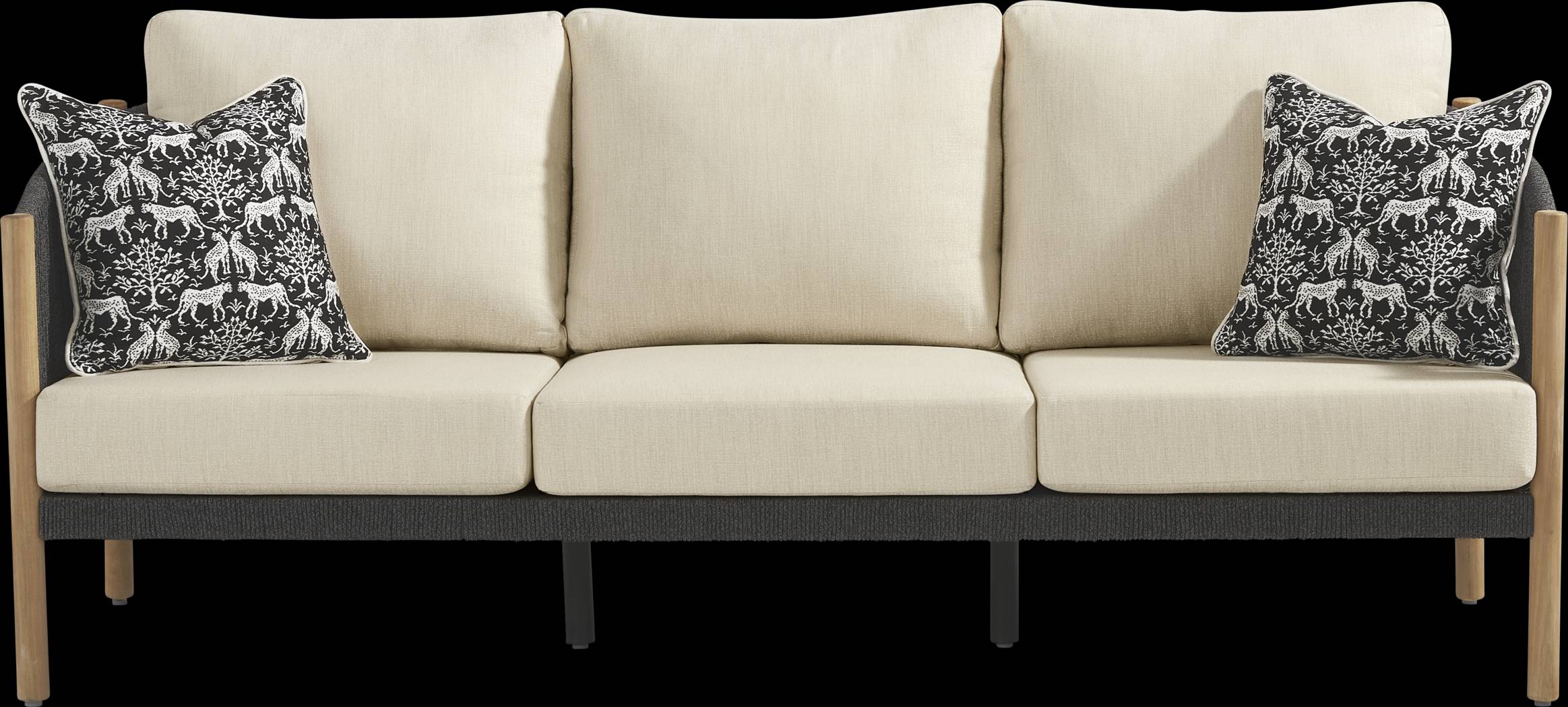 Koda Charcoal Outdoor Sofa - Thumbnail - Image 1