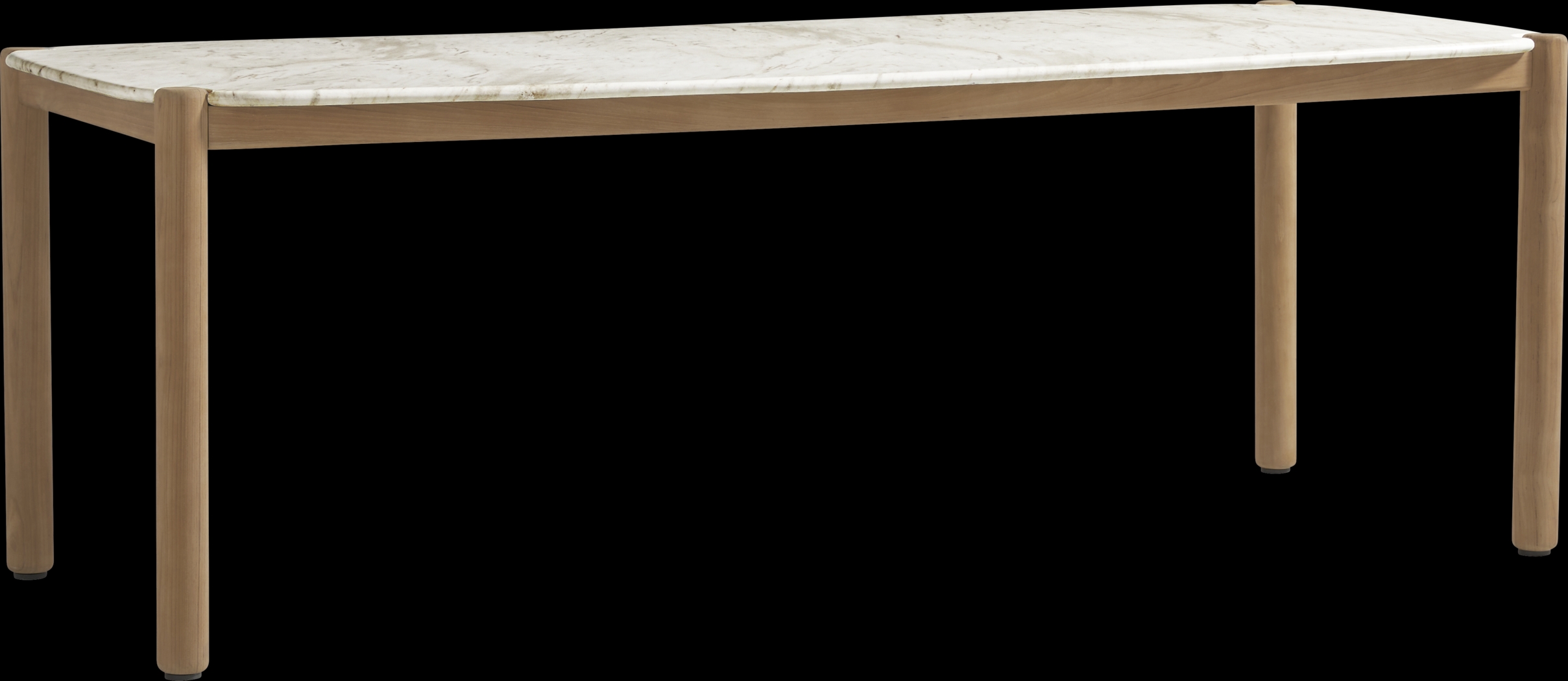 Koda White 86 in. Outdoor Dining Table - Thumbnail - Image 1