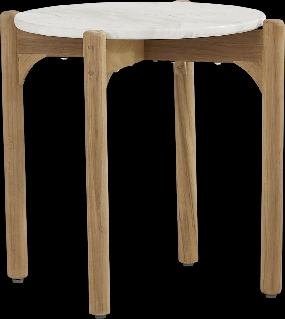 Koda White End Table - Thumbnail - Image 1