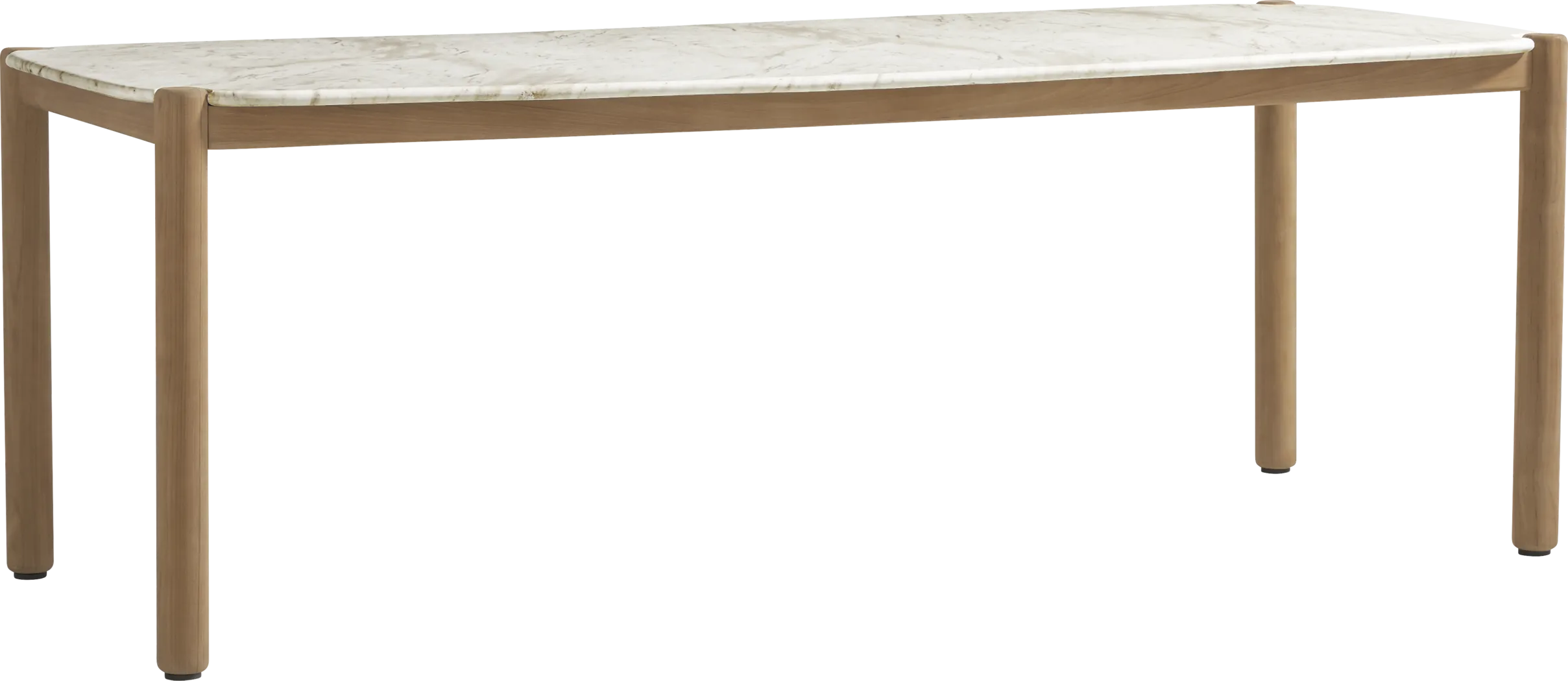 Koda White 86 in. Outdoor Dining Table - Thumbnail - Image 1