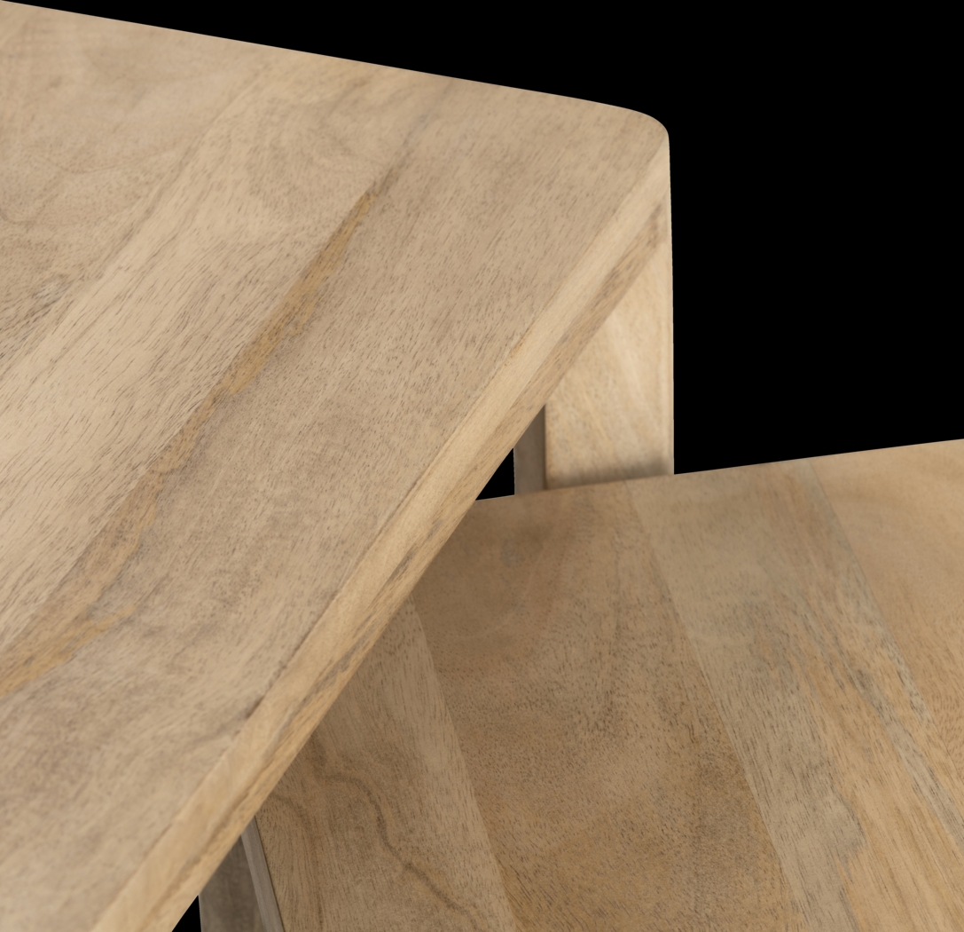 Koivu Light Brown Nesting Table, Set of 2 - Thumbnail - Image 5