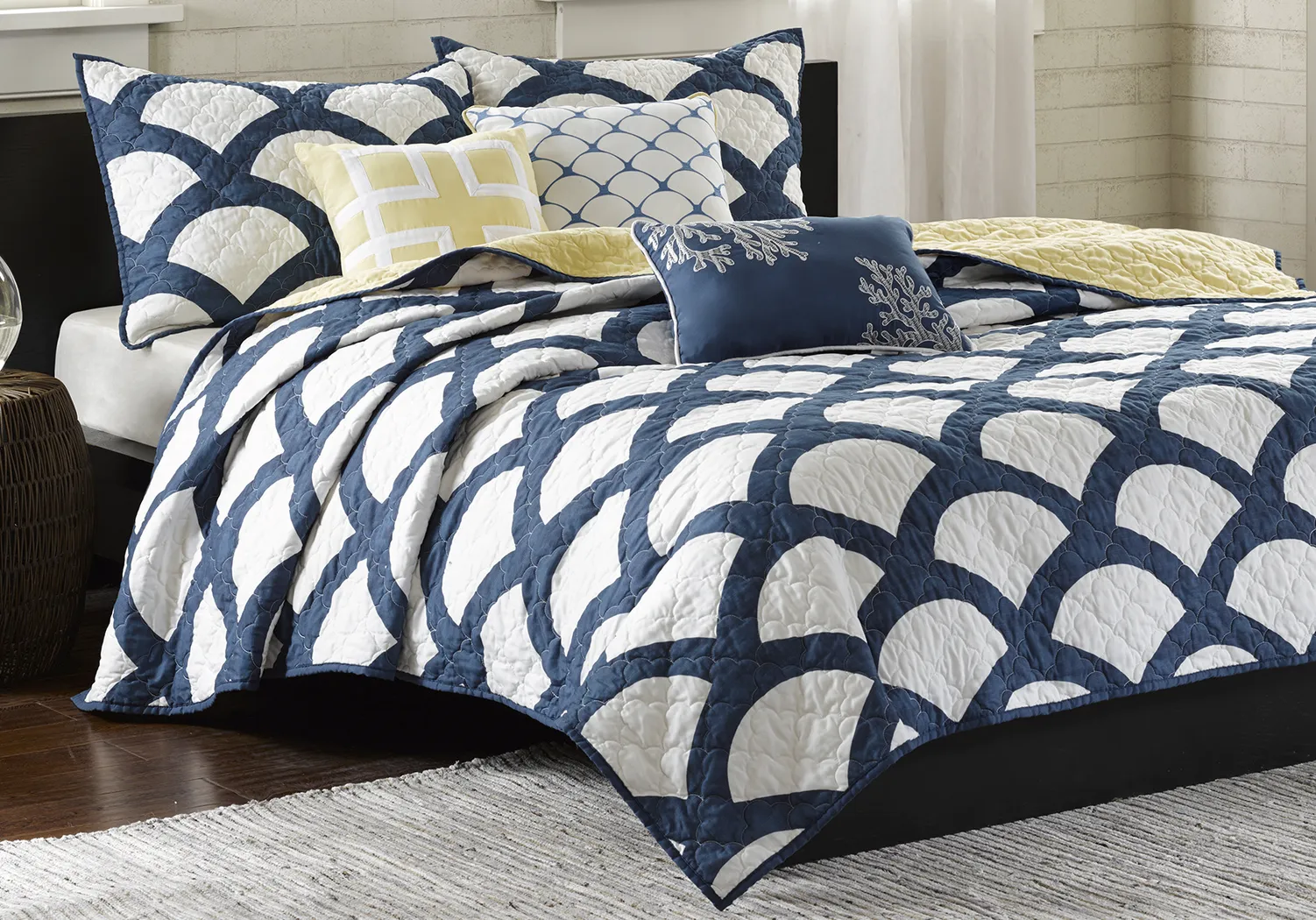 Kokomo Blue 6 Pc King Coverlet Set - Thumbnail - Image 1