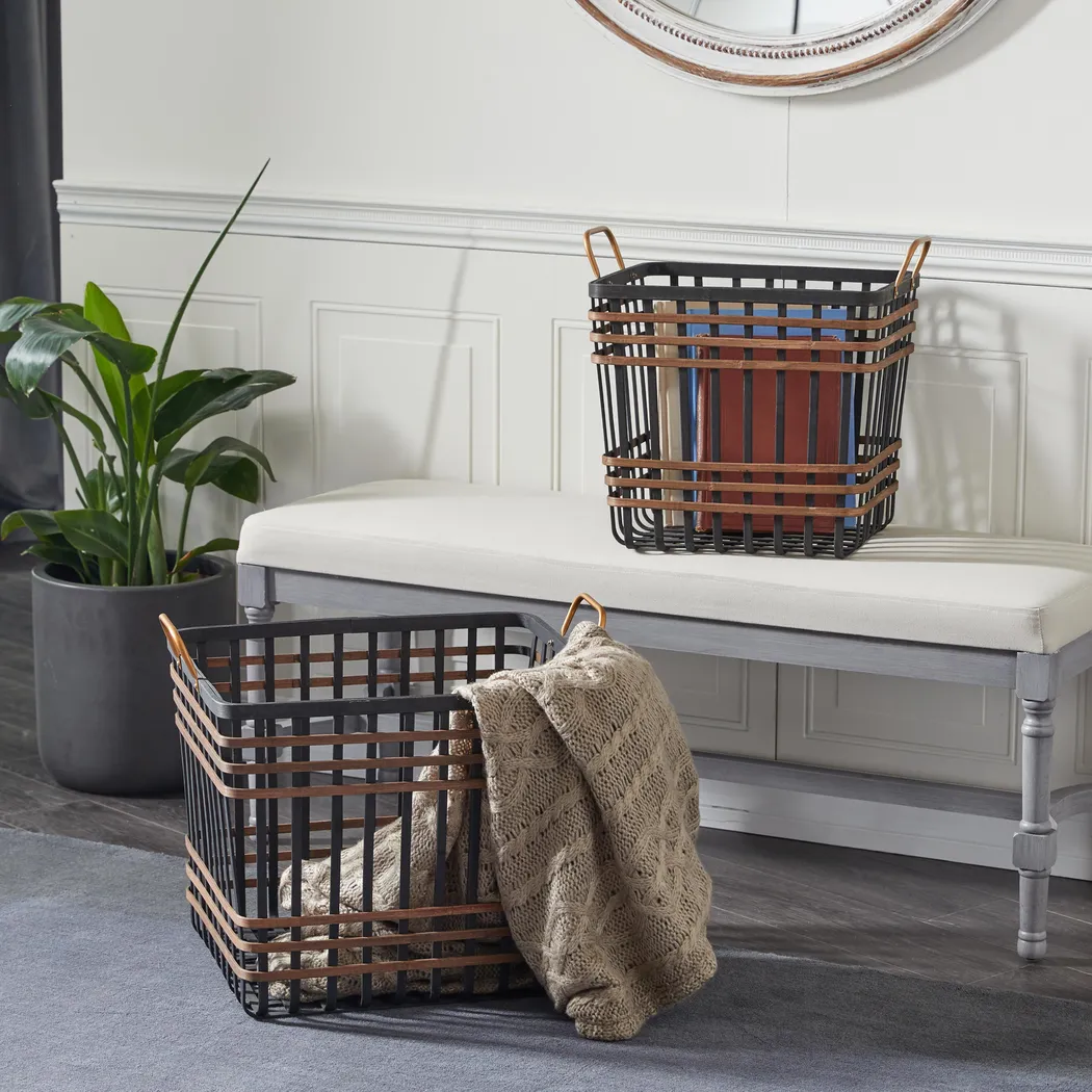 Kolb Black Basket, Set of 2 - Thumbnail - Image 7