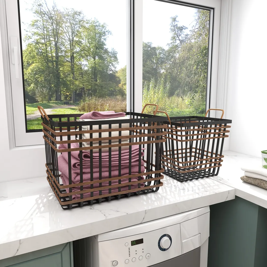 Kolb Black Basket, Set of 2 - Thumbnail - Image 9