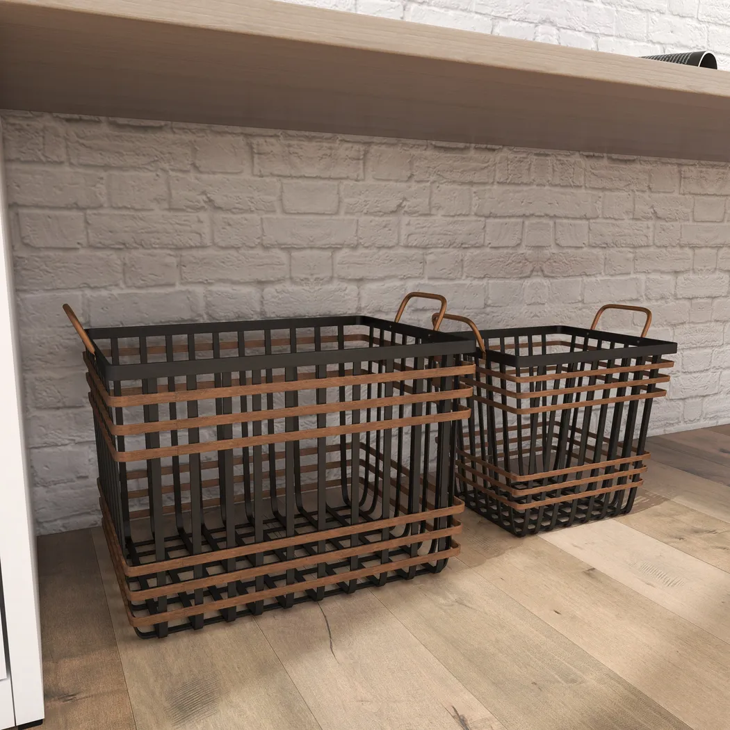 Kolb Black Basket, Set of 2 - Thumbnail - Image 10