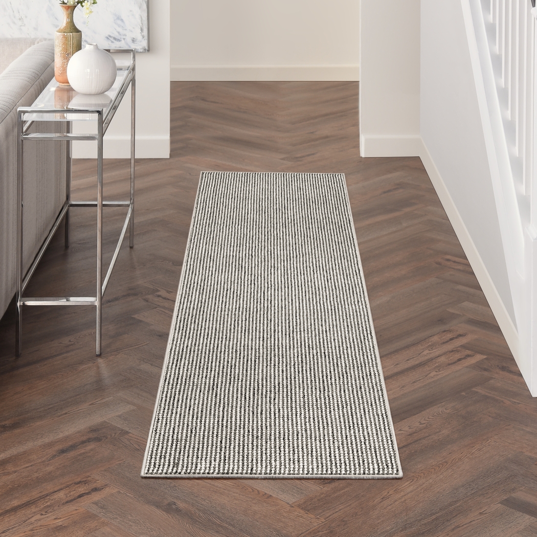 Kolley Gray 2'3 x 7'6 Runner Rug - Thumbnail - Image 2
