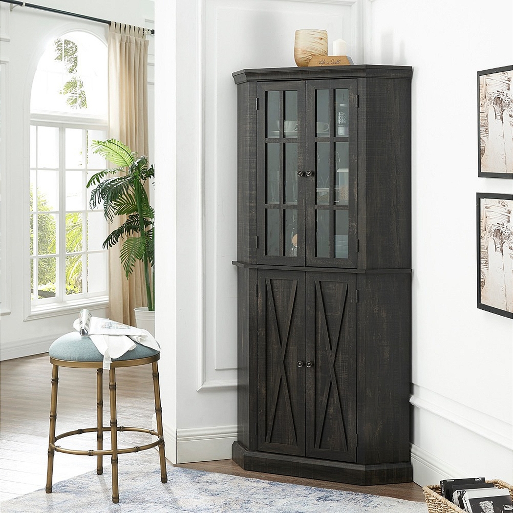Kolman Charcoal Bar Cabinet - Thumbnail - Image 7