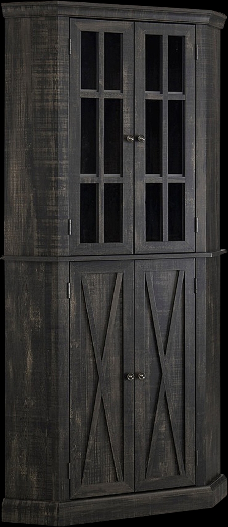 Kolman Charcoal Bar Cabinet - Thumbnail - Image 1
