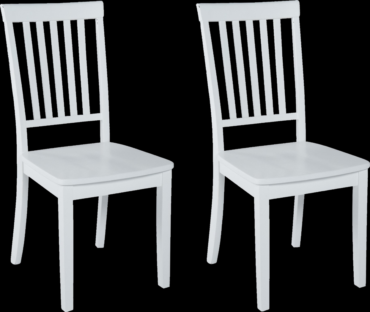 Koluder White Dining Chair, Set of 2 - Thumbnail - Image 1
