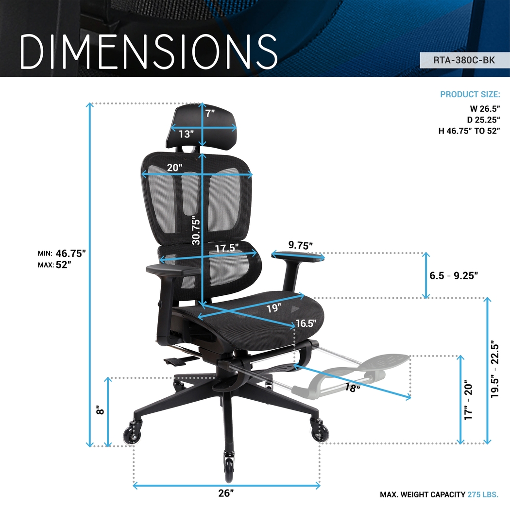 Konai Black Gaming Chair - Thumbnail - Image 5