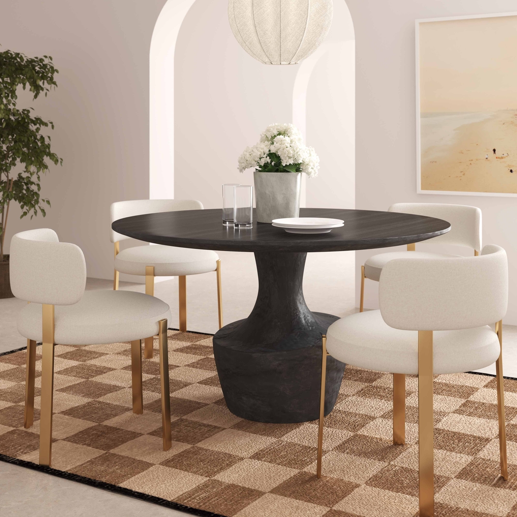 Kondelin Black Dining Table - Thumbnail - Image 2