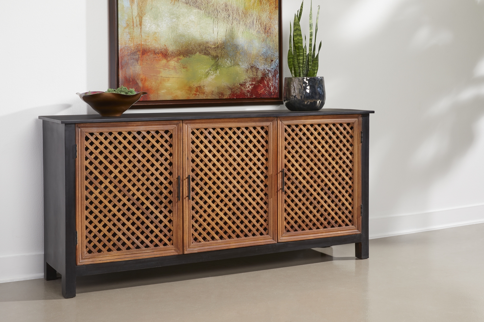 Koneman Black Credenza - Thumbnail - Image 2