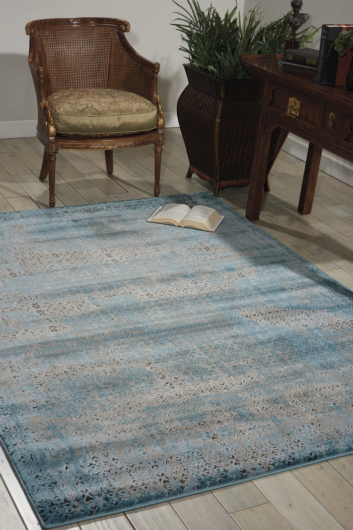 Konnie Blue 5'3 x 7'4 Rug - Thumbnail - Image 3