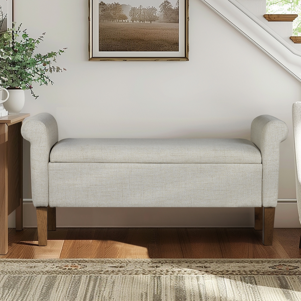 Korat Beige Storage Bench - Thumbnail - Image 8