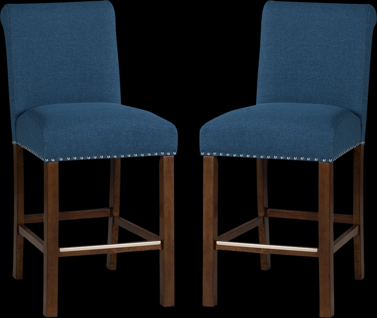 Korat Blue Counter Stool, Set of 2 - Thumbnail - Image 1