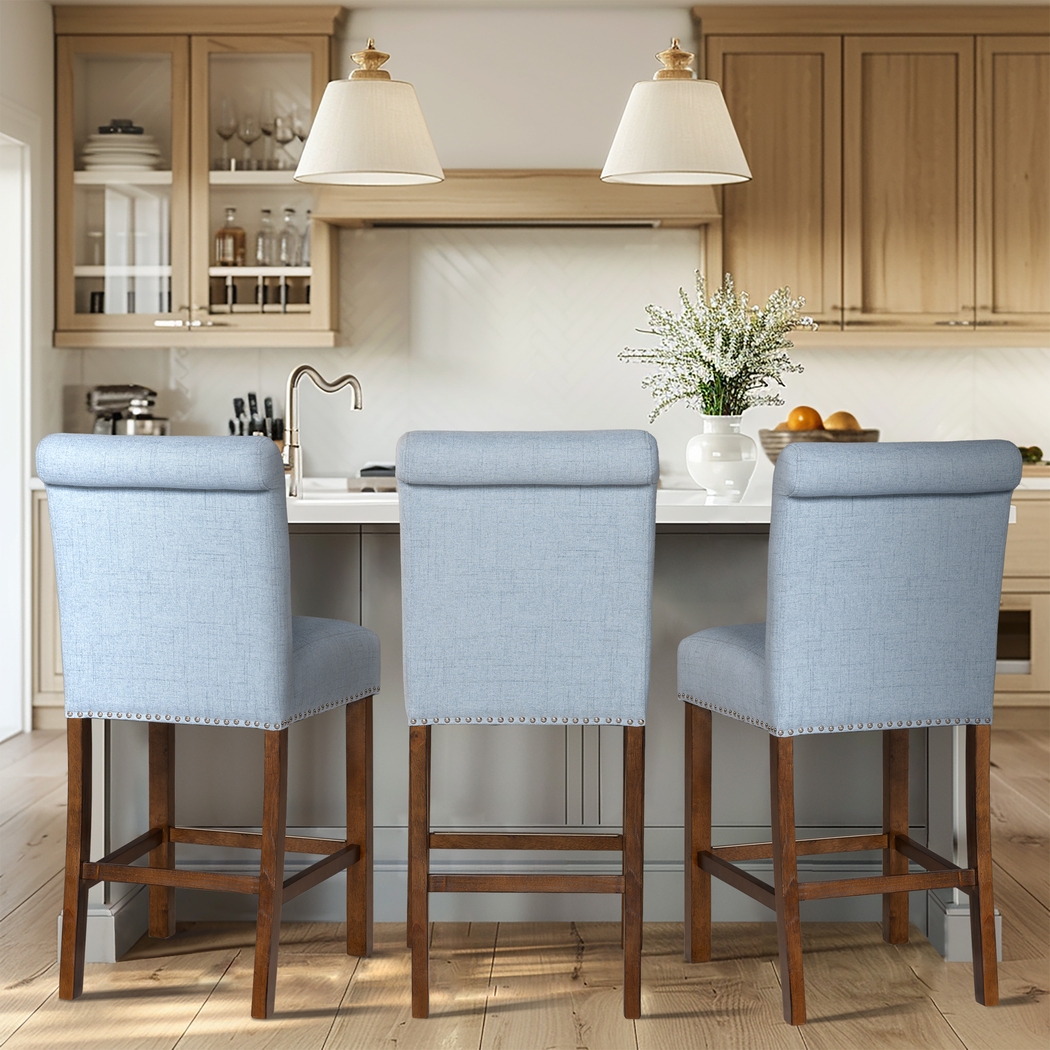 Korat Light Blue Counter Stool, Set of 2 - Thumbnail - Image 2