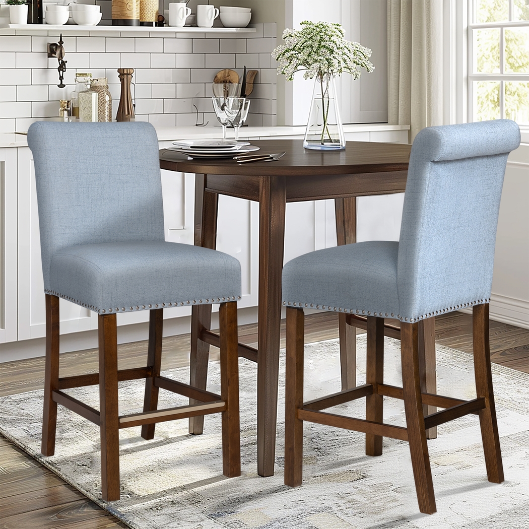 Korat Light Blue Counter Stool, Set of 2 - Thumbnail - Image 9