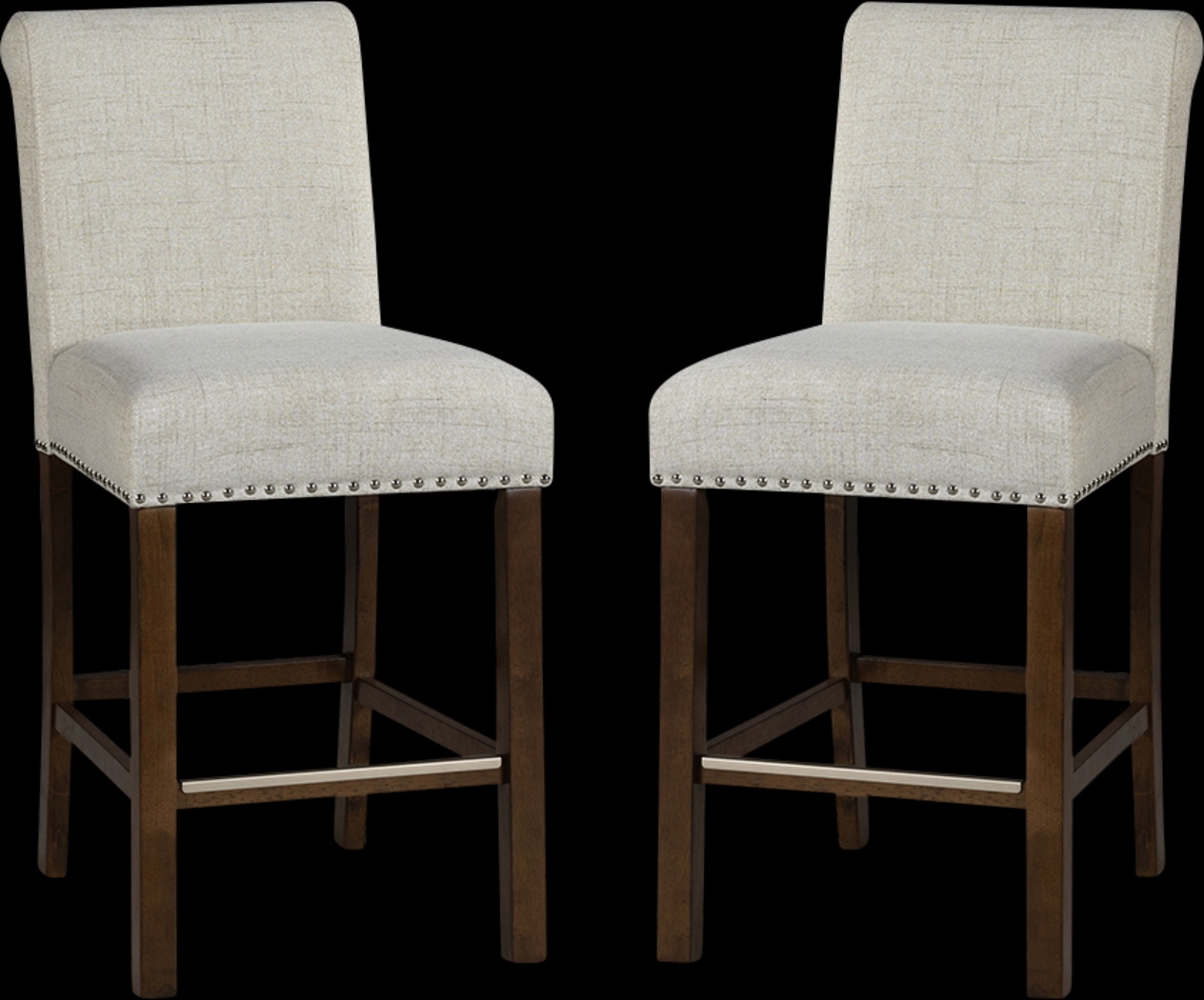 Korat Natural Counter Stool, Set of 2 - Thumbnail - Image 1