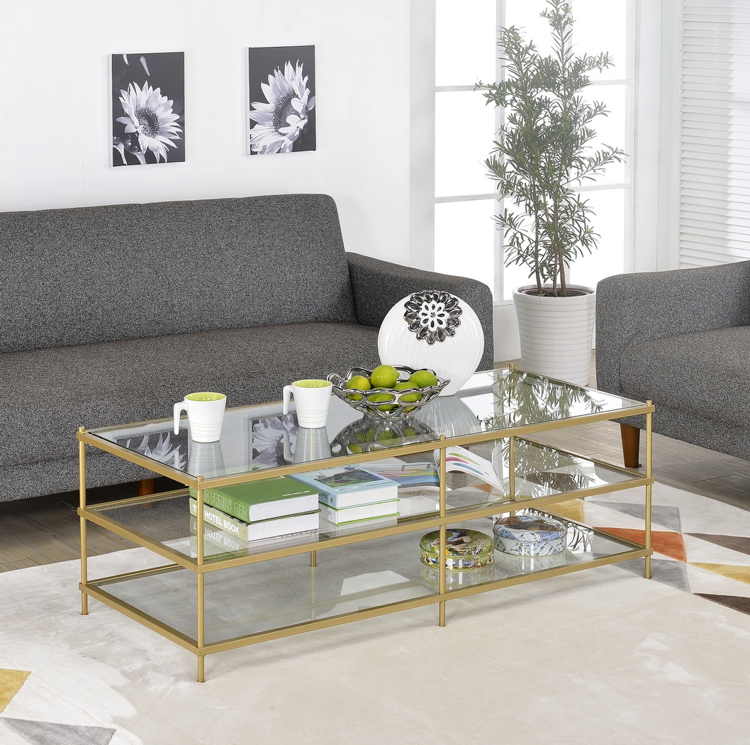 Korbena Gold Cocktail Table - Thumbnail - Image 2