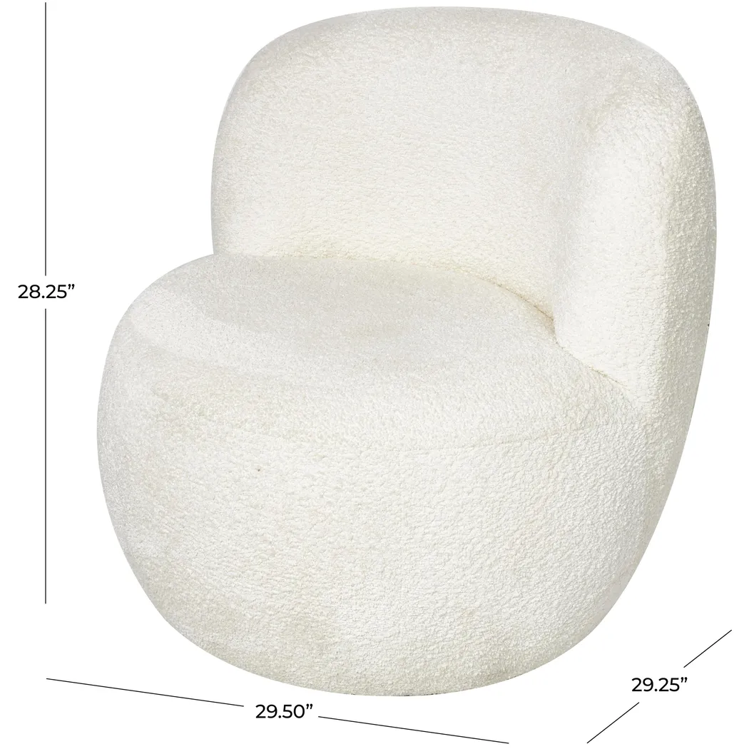 Korei White Accent Chair - Thumbnail - Image 11
