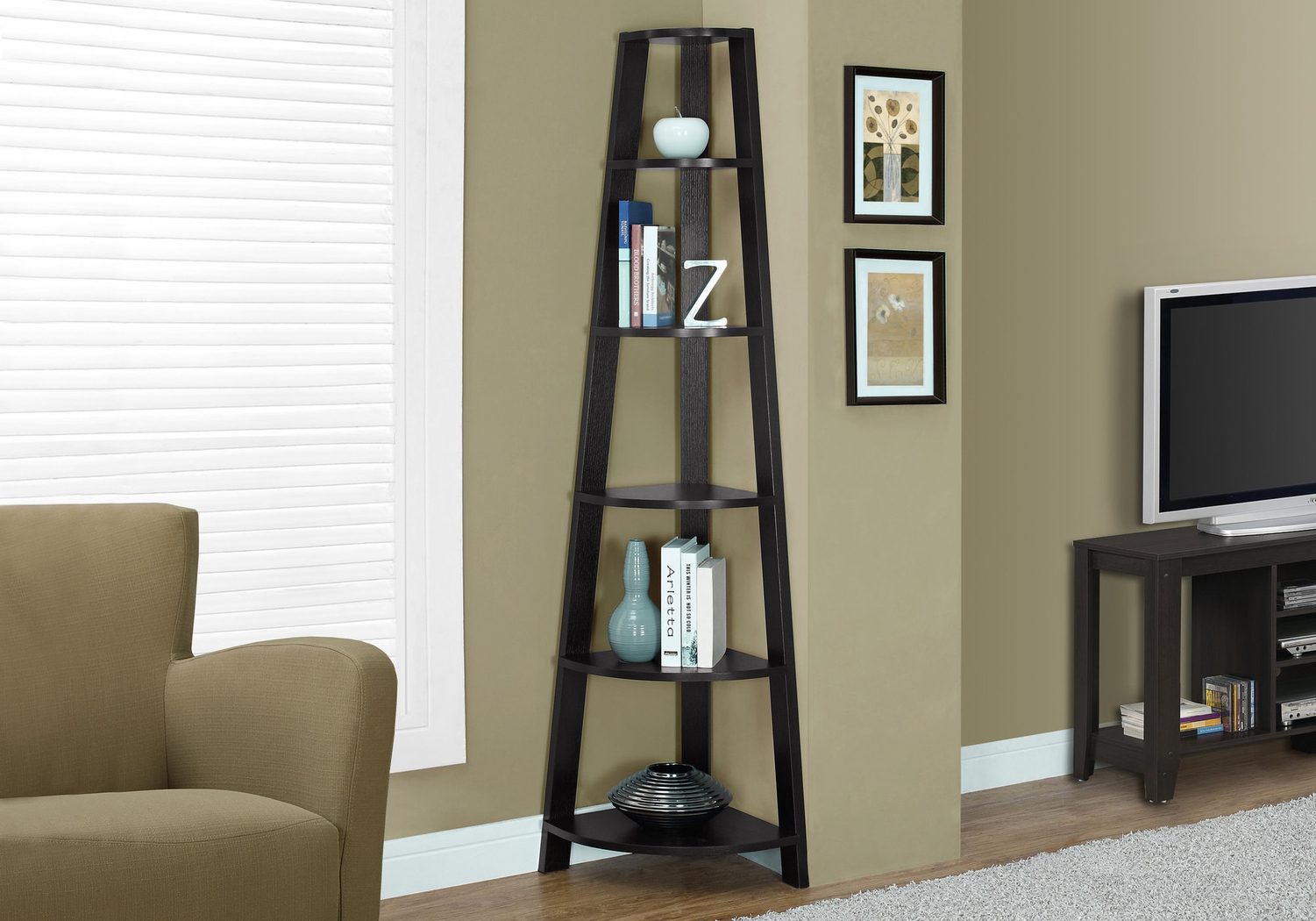 Korgan Brown Bookcase - Thumbnail - Image 2