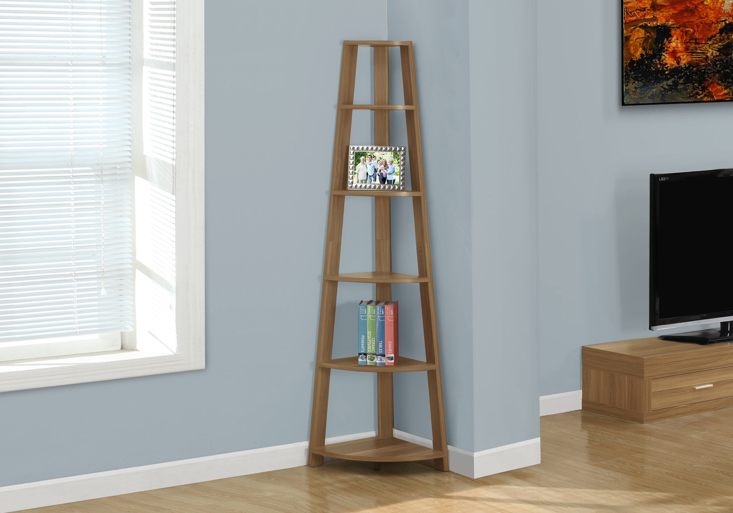 Korgan Walnut Bookcase - Thumbnail - Image 2