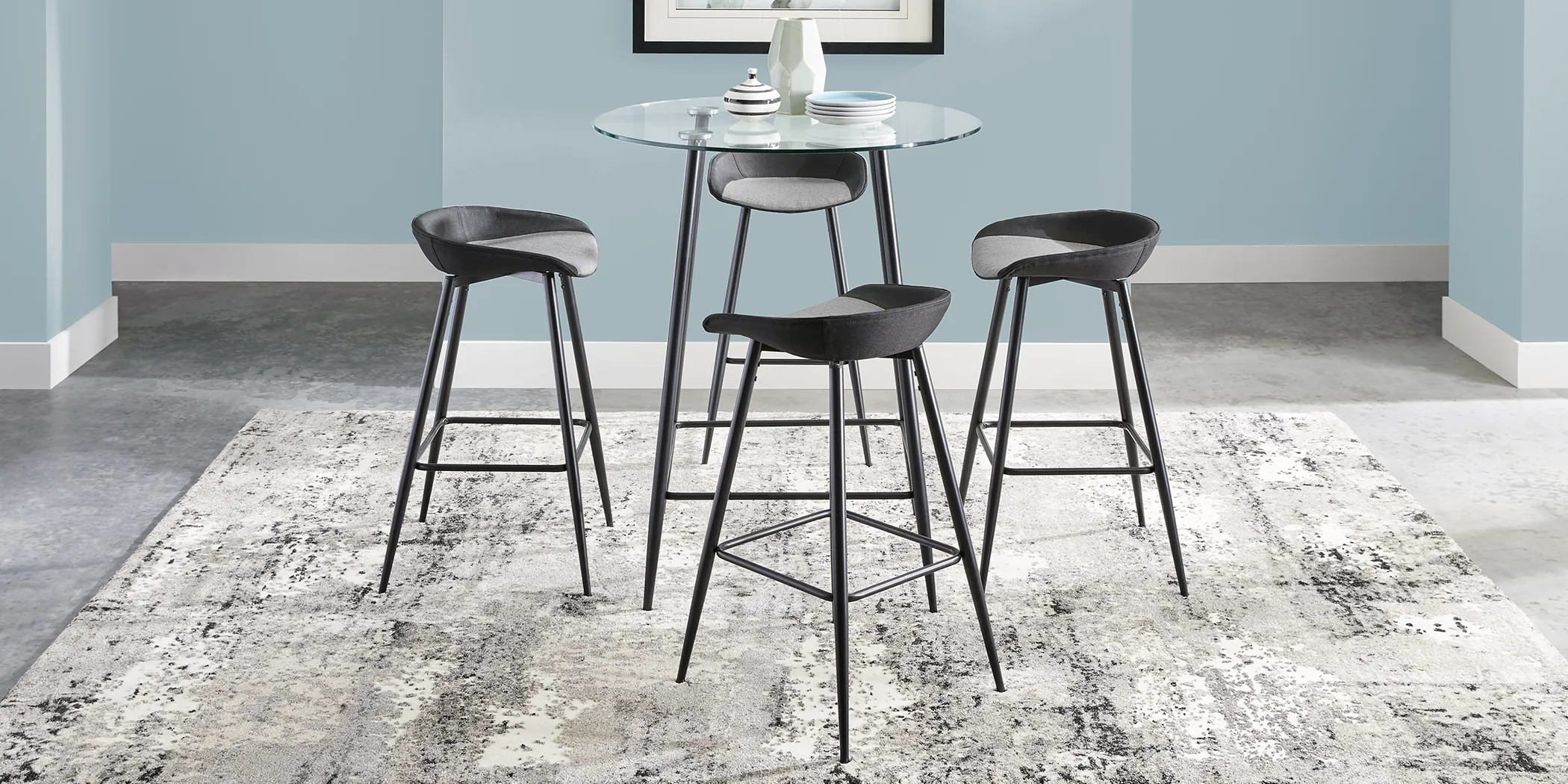 Kori Black Round Bar Height Table - Thumbnail - Image 3