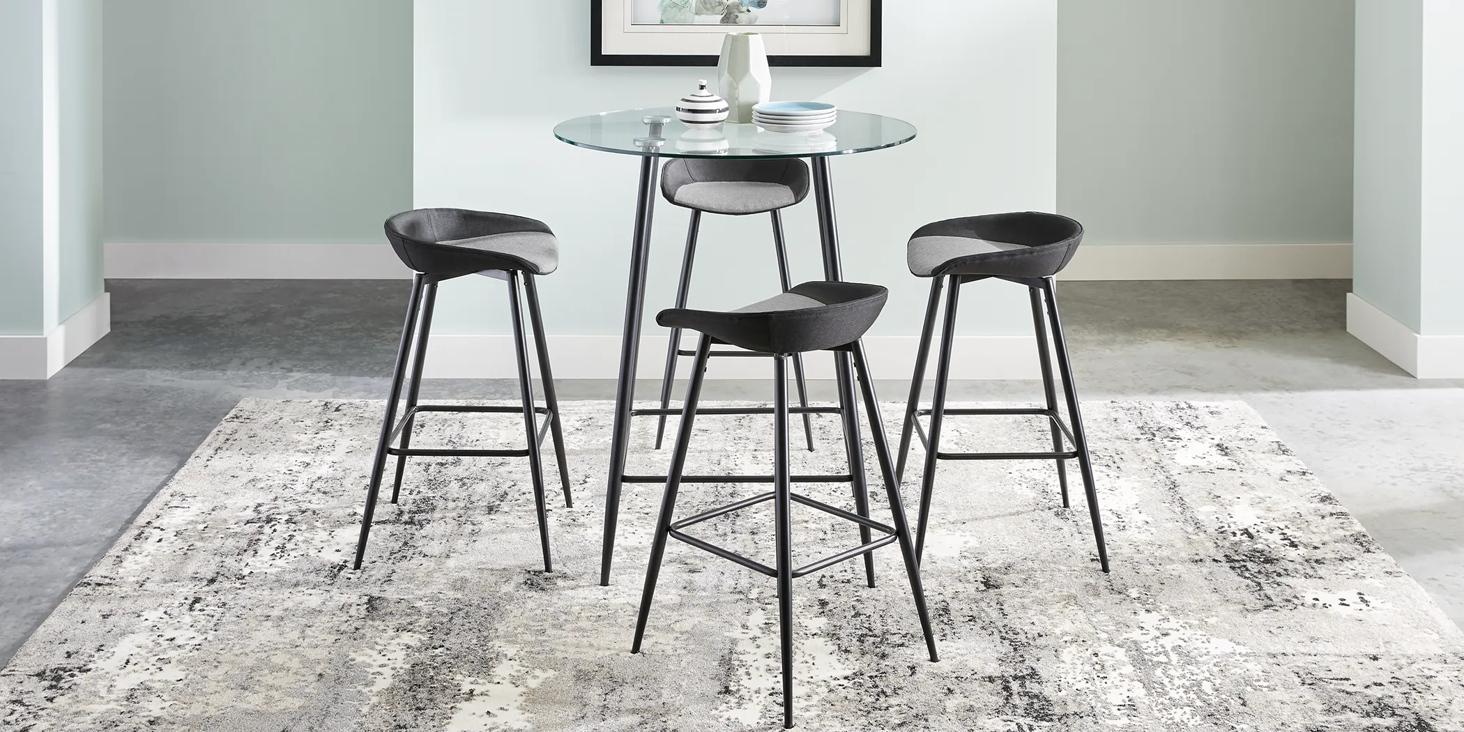 Kori Black Round Bar Height Table - Thumbnail - Image 2