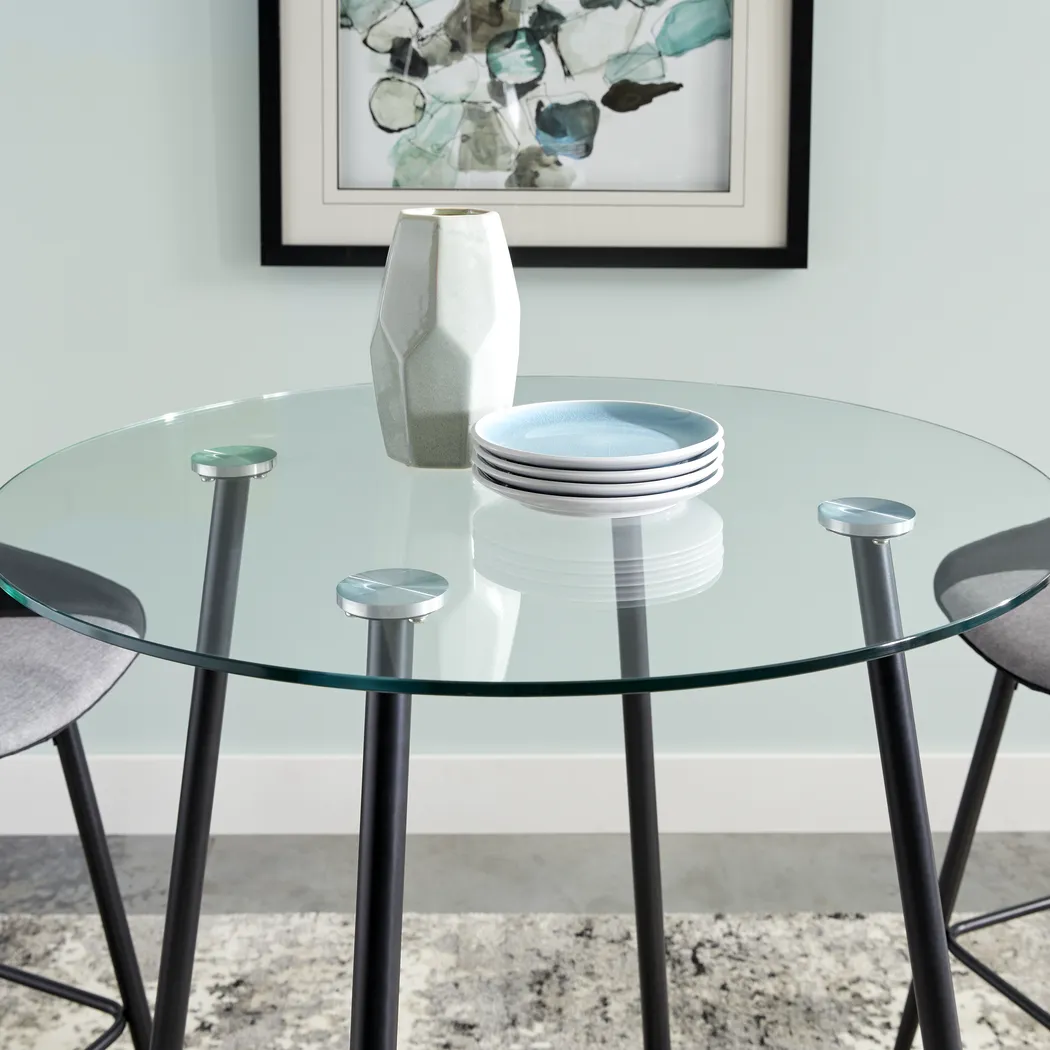 Kori Black Round Bar Height Table - Thumbnail - Image 4