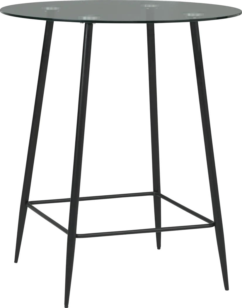 Kori Black Round Bar Height Table - Thumbnail - Image 1