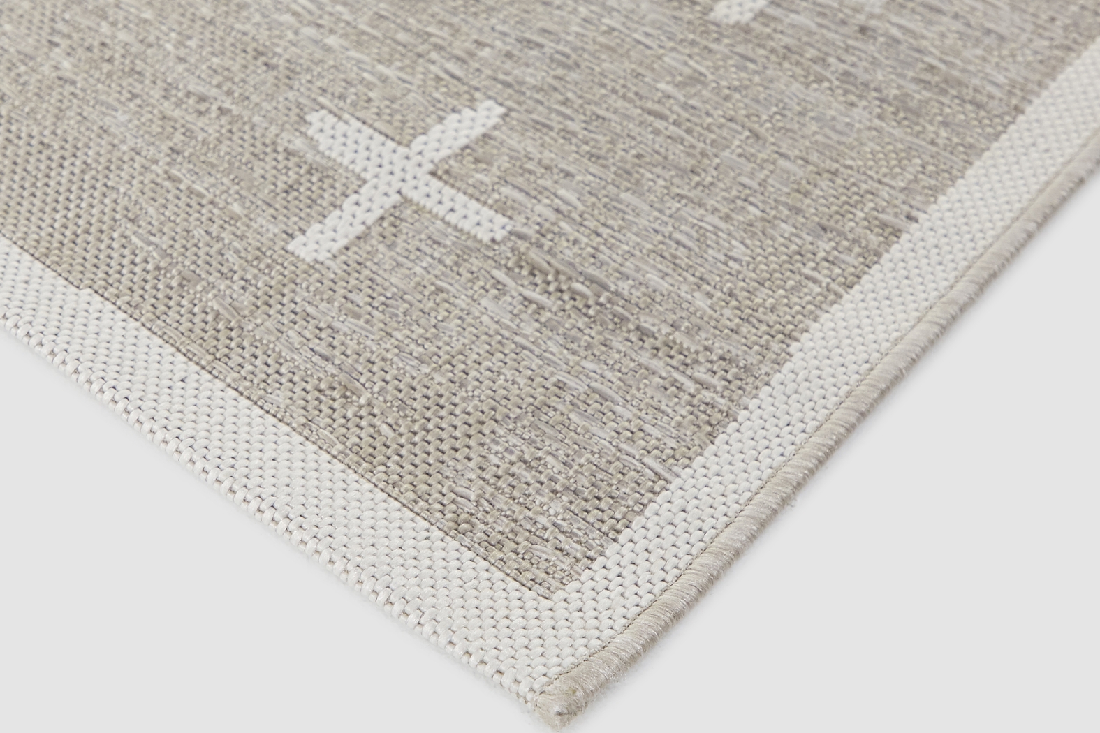 Korsa Tan 5'3 x 7 Indoor/Outdoor Rug - Thumbnail - Image 2