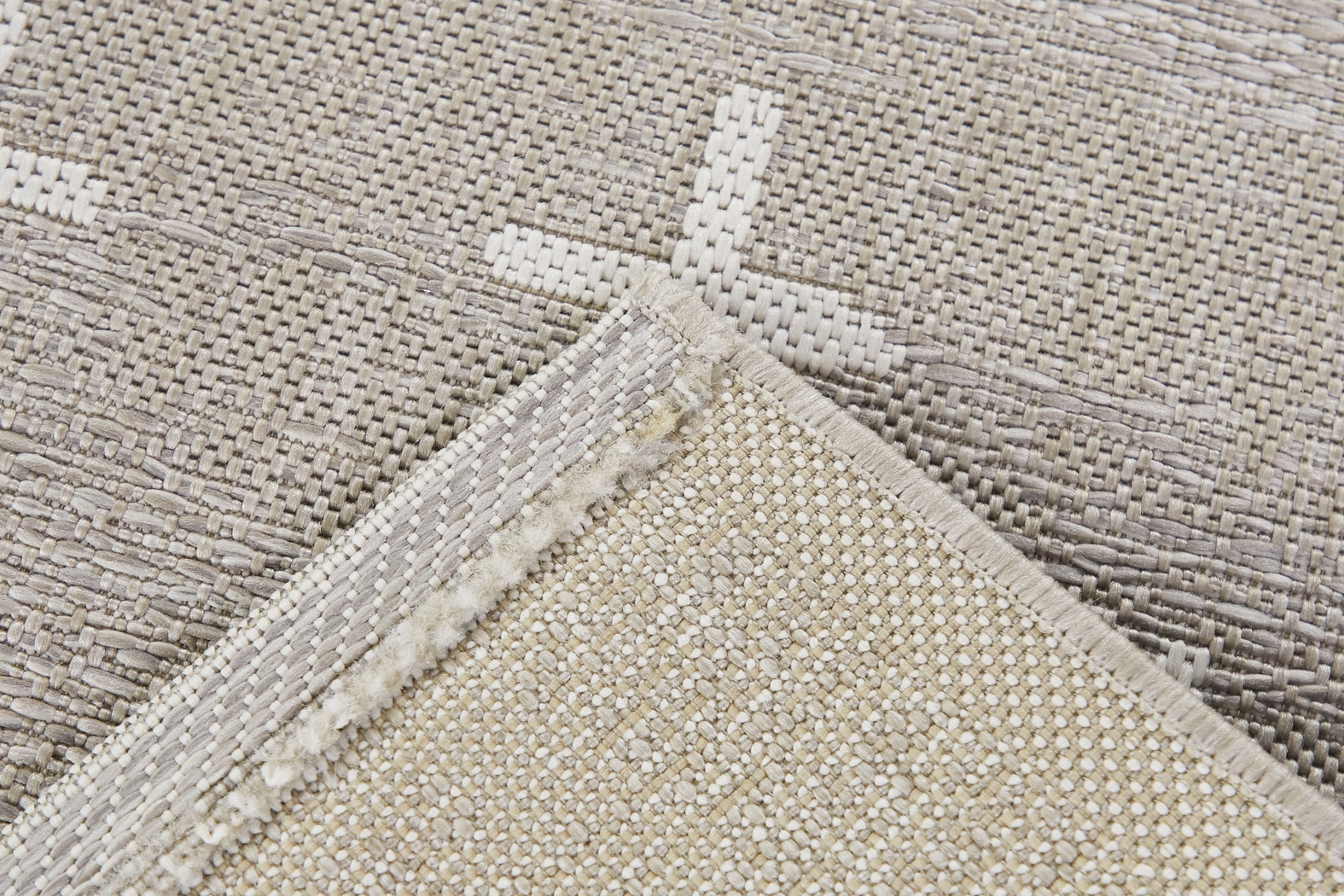 Korsa Tan 5'3 x 7 Indoor/Outdoor Rug - Thumbnail - Image 3