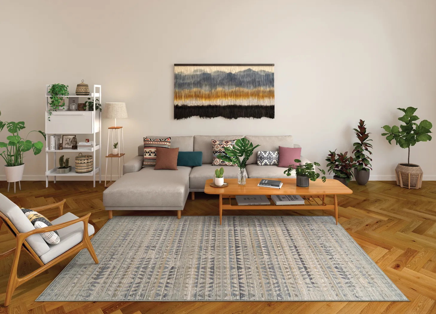 Koseline Brown 5' x 7'10 Indoor/ Outdoor Rug - Thumbnail - Image 2