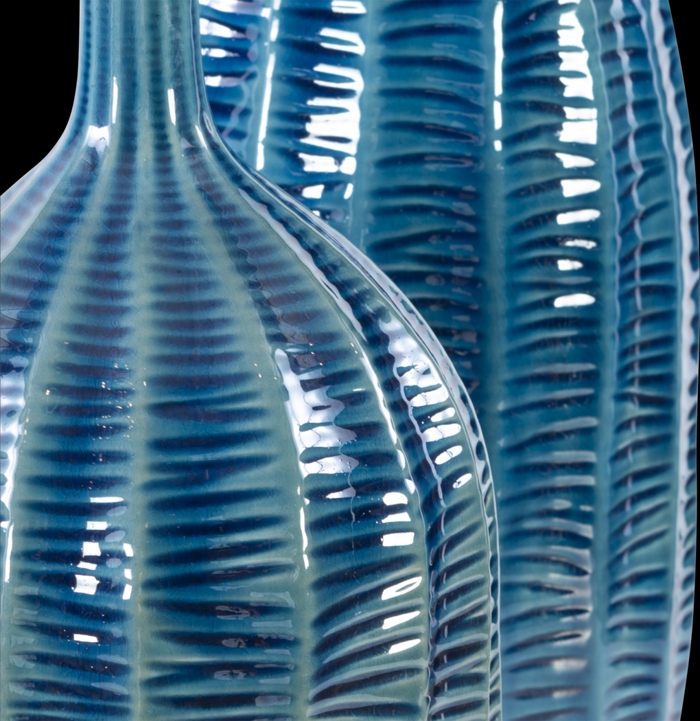 Kosttner Blue Vase, Set of 2 - Thumbnail - Image 3