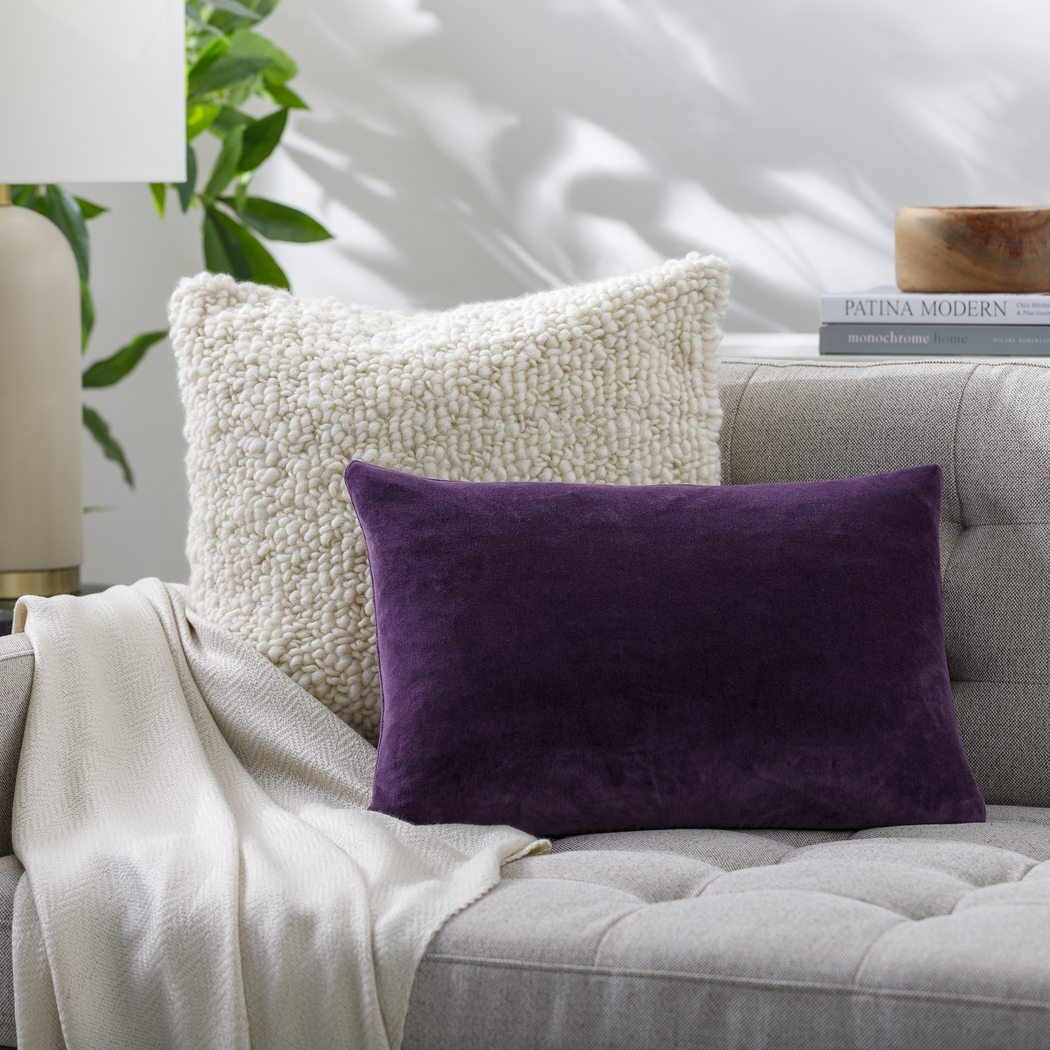 Kouri Purple Accent Pillow - Thumbnail - Image 2