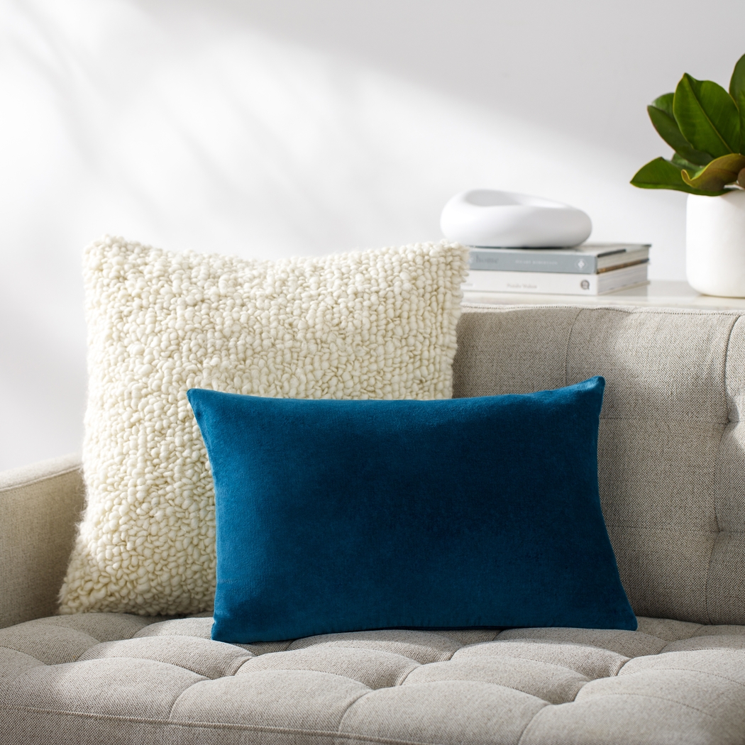 Kouri Teal Accent Pillow - Thumbnail - Image 2