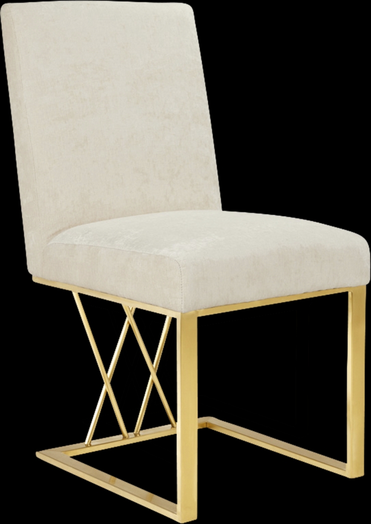 Kourtni Ivory Dining Chair - Thumbnail - Image 1