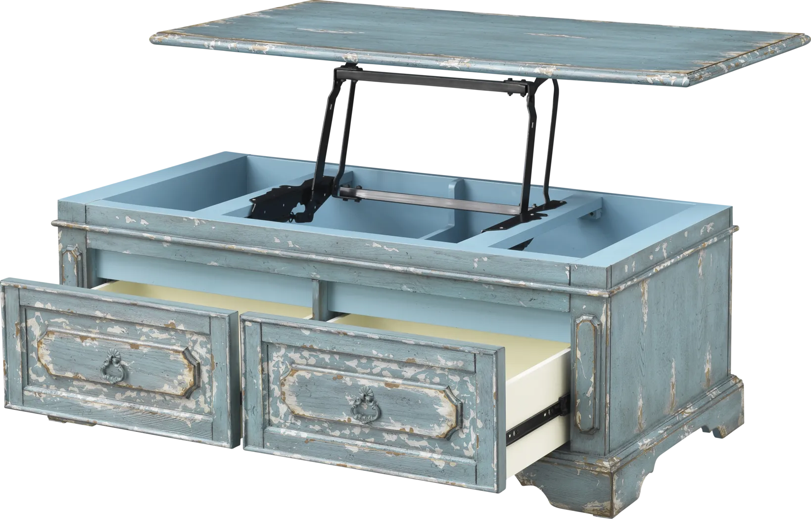 Kraddle Blue Cocktail Table - Thumbnail - Image 5