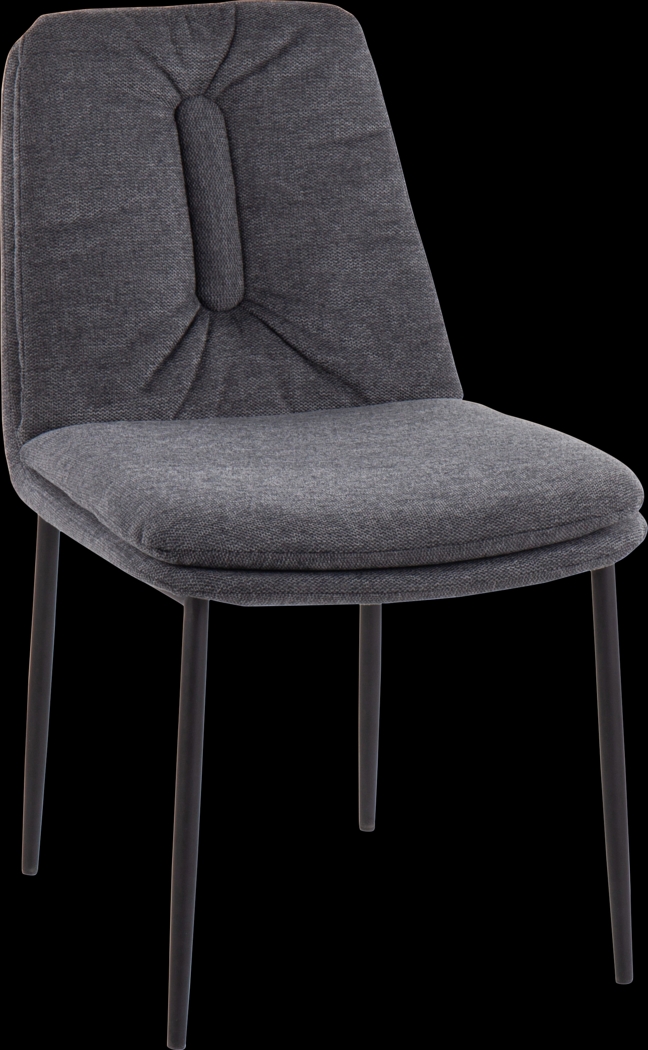 Kraemar Charcoal Side Chair, Set of 2 - Thumbnail - Image 2