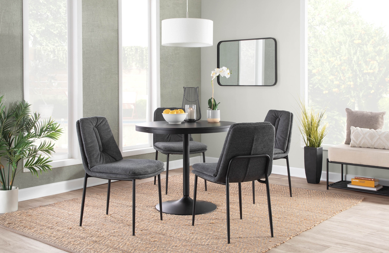 Kraemar Charcoal Side Chair, Set of 2 - Thumbnail - Image 13