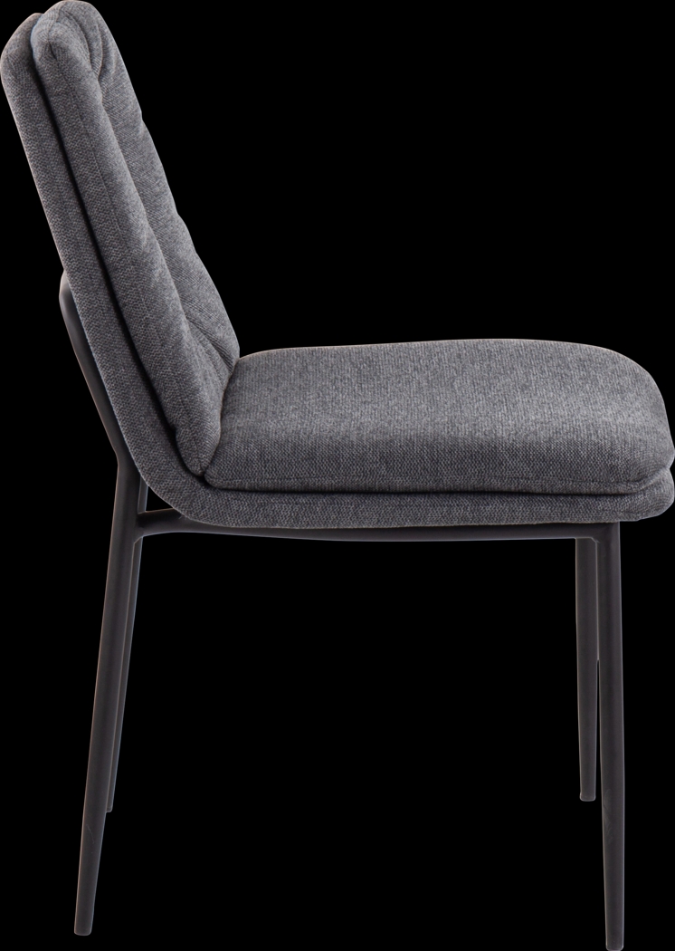 Kraemar Charcoal Side Chair, Set of 2 - Thumbnail - Image 3