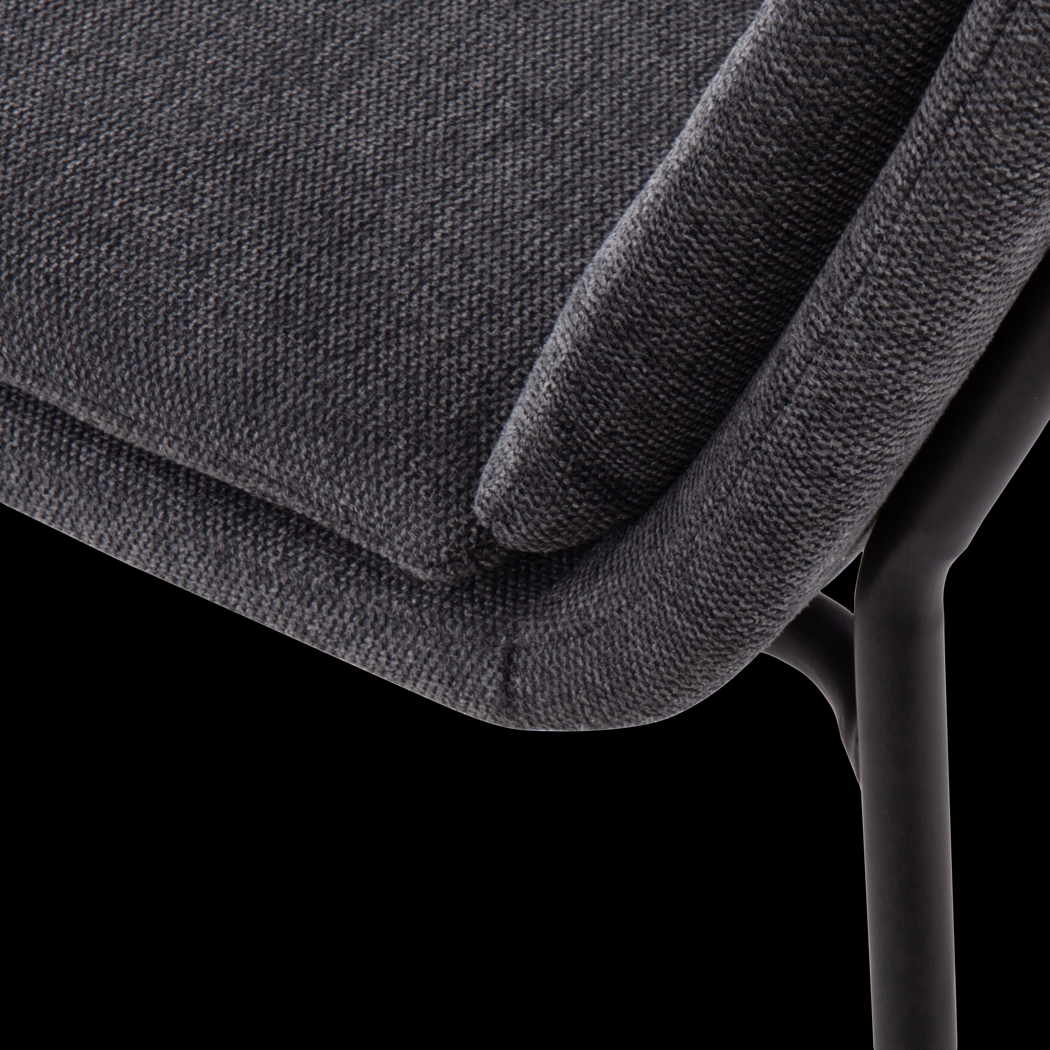 Kraemar Charcoal Side Chair, Set of 2 - Thumbnail - Image 10