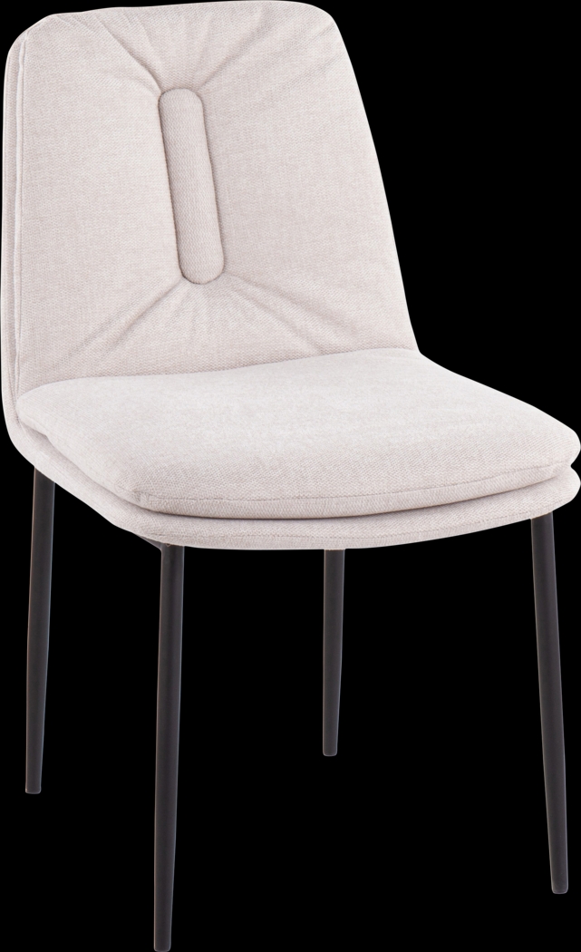 Kraemar Cream Side Chair, Set of 2 - Thumbnail - Image 2