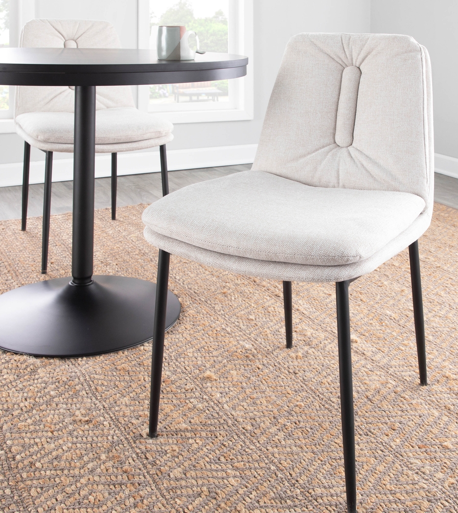 Kraemar Cream Side Chair, Set of 2 - Thumbnail - Image 12