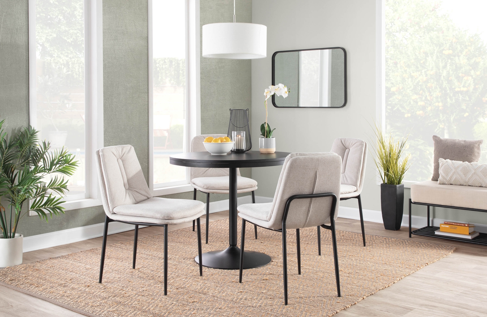 Kraemar Cream Side Chair, Set of 2 - Thumbnail - Image 13