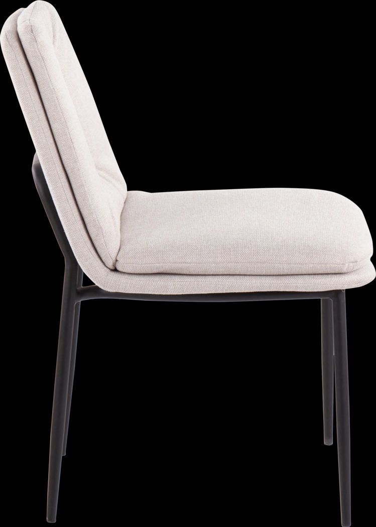 Kraemar Cream Side Chair, Set of 2 - Thumbnail - Image 3